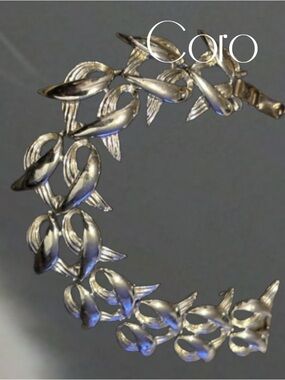 Coro Mid-century Modern Elegant Silver Bracelet